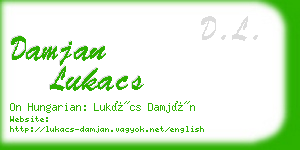 damjan lukacs business card